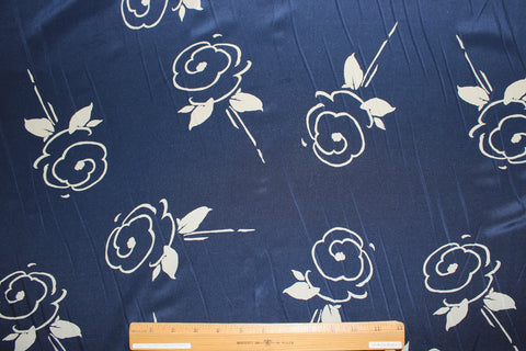 0scar de la Renta rose print silk