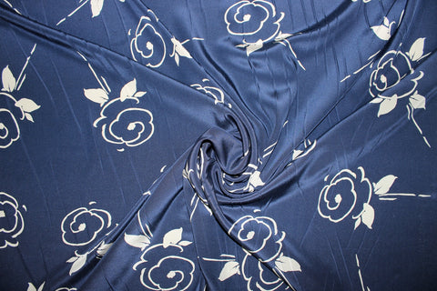 0scar de la Renta rose print silk
