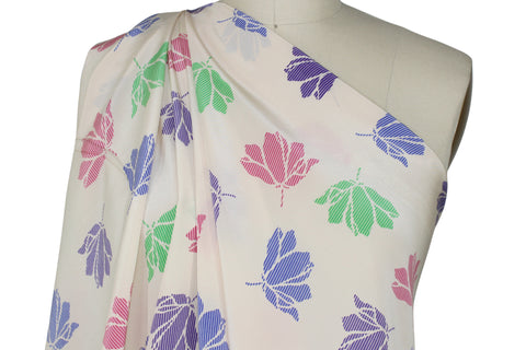 0scar floral print silk crepe de chine