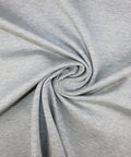 A light gray and white heather knit cotton double cloth