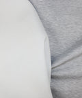 A light gray and white heather knit cotton double cloth