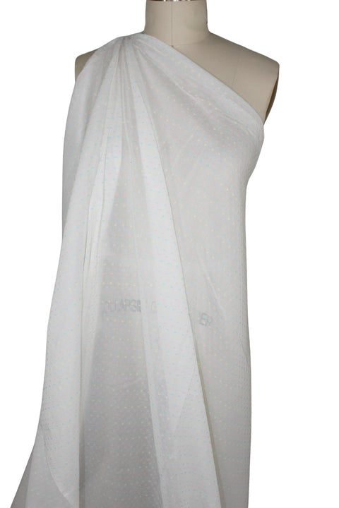 Swiss dotted cotton voile