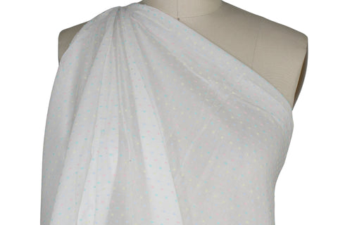 Swiss dotted cotton voile
