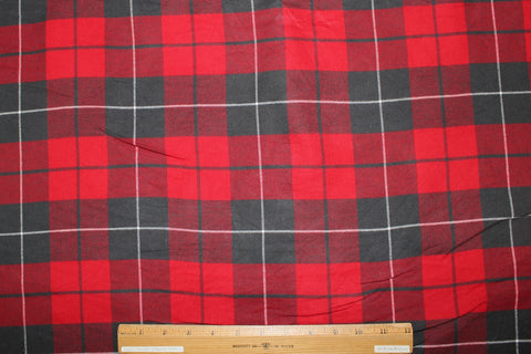 Classic red Tartan cotton flannel