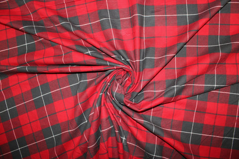 Classic red Tartan cotton flannel