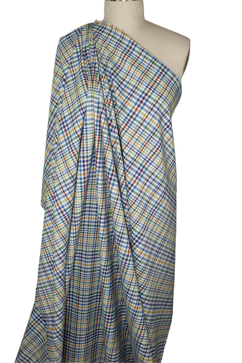 Bright colored plaid flannel