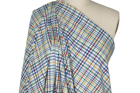 Bright colored plaid flannel