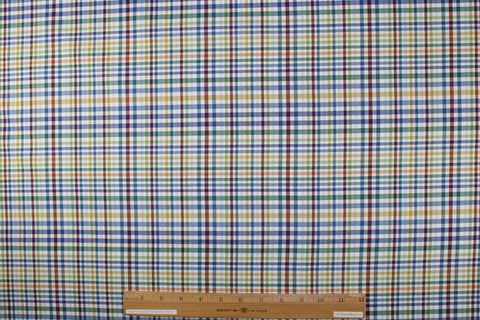 Bright colored plaid flannel