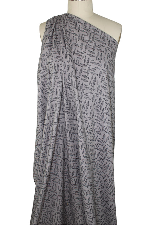 Fish print reversible cotton flannel