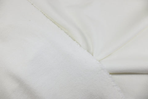 Off-white cotton French terry