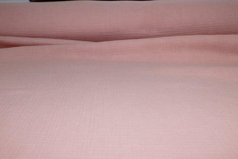 Italian Cotton Gauze Double Cloth - Peachy