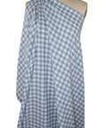 Gingham check double cotton gauze