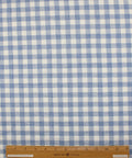 Gingham check double cotton gauze