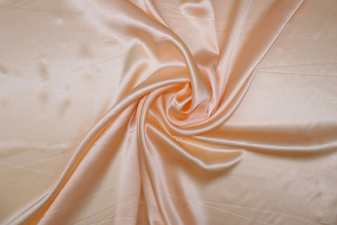 NY Designer Silk Charmeuse - Peach Sorbet