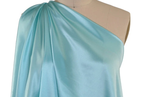 1 1/2+ yards of NY Designer Silk Charmeuse - Powder Blue