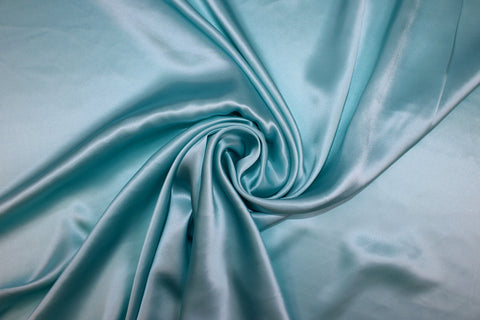 1 1/2+ yards of NY Designer Silk Charmeuse - Powder Blue