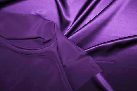 NY Designer Silk Charmeuse - Royal Purple