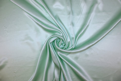 NY Designer Silk Charmeuse - Soft Mint