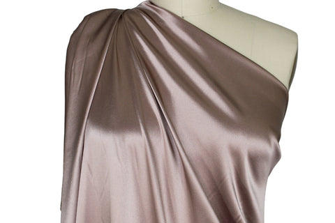 Stretch silk charmeuse