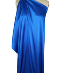 Princess blue stretch silk charmeuse