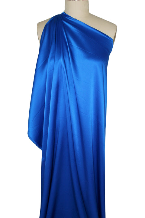 Princess blue stretch silk charmeuse