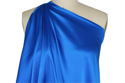 Princess blue stretch silk charmeuse