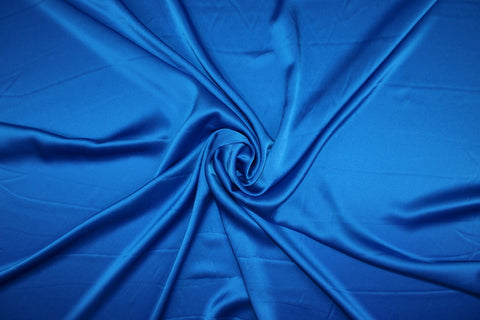Princess blue stretch silk charmeuse
