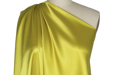 NY Designer Silk Charmeuse - Key Lime Juice