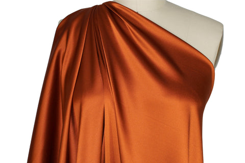 Stretch silk charmeuse