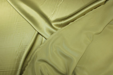 Wide Silk Charmeuse - Chartreuse