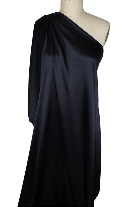 1 yard of Wide Silk Crepe Back Satin - Navy
