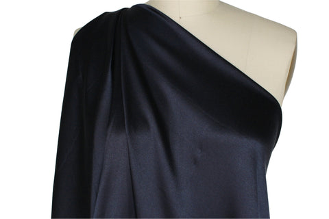 1 yard of Wide Silk Crepe Back Satin - Navy