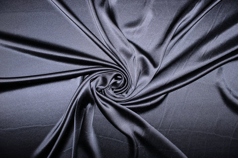 1 yard of Wide Silk Crepe Back Satin - Navy