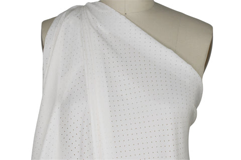 Laser pindot cut silk