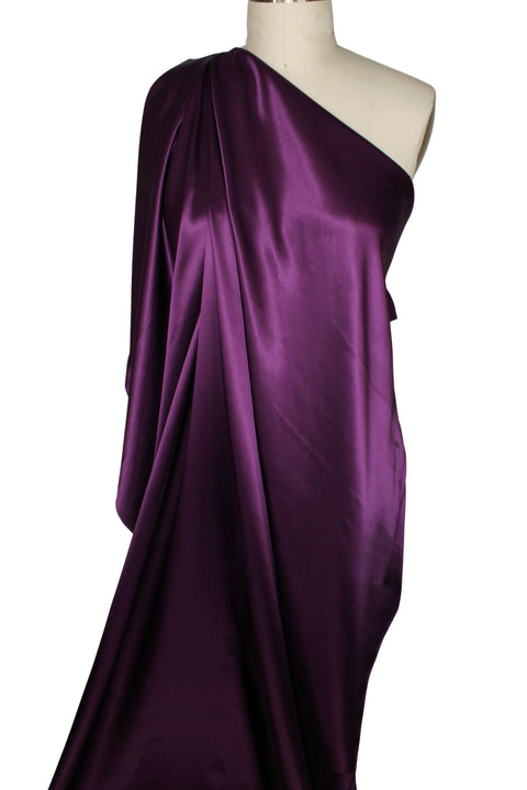 Purple silk charmeuse