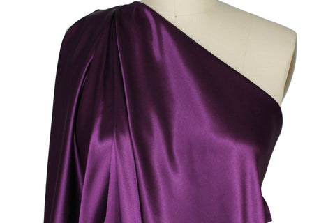 Purple silk charmeuse