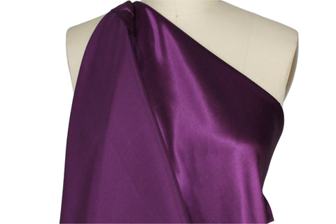 Purple silk charmeuse
