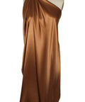 Brown silk charmeuse