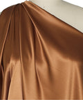 Brown silk charmeuse