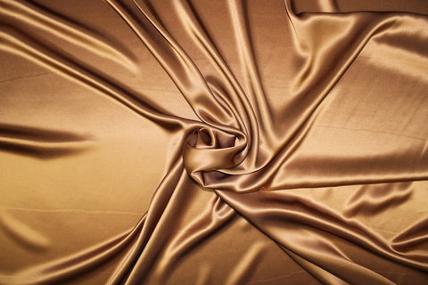 Brown silk charmeuse