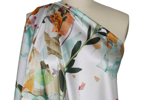 Floral digital print silk