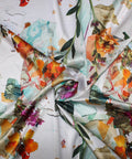 Floral digital print silk
