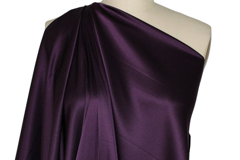 Purple silk charmeuse