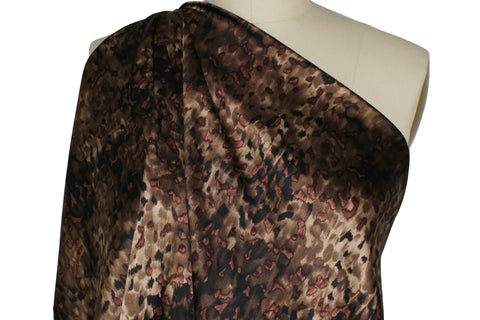 Growl, Baby! Stretch Silk - Brown Tones