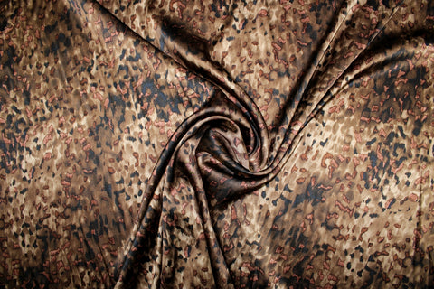 Growl, Baby! Stretch Silk - Brown Tones