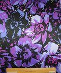 0scar de la Renta purple floral silk