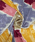 0scar de la Renta silk jacquard in an abstract print