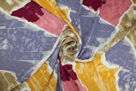 0scar de la Renta silk jacquard in an abstract print
