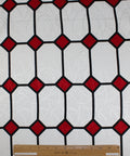 Stained Glass style silk print