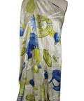Trekkies unite! Silk charmeuse with the Enterprise and other space ships